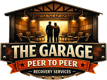 The Garage Peer to Peer Recovery Services logo
